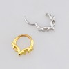 V-SHAPE FANG WING SEPTUM CLICKER RING 316L SURGICAL STEEL V-SHAPE FANG WING SEPTUM CLICKER RING 316L SURGICAL STEEL